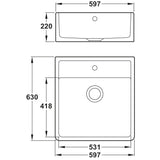 Rangemaster Sandwood Fire Clay Ceramic Belfast Kitchen Sink