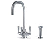 Triflow Concepts Whitehall U Spout Filtered Kitchen Tap with Triple Lever Control and Classic Modern Design