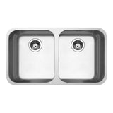 Smeg Alba Undermount Double Bowl Stainless Steel Kitchen Sink Stainless Steel