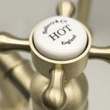 Bidbury & Co. Caswell Kitchen Taps with Crosshead Handles & Classic Bibcock Design