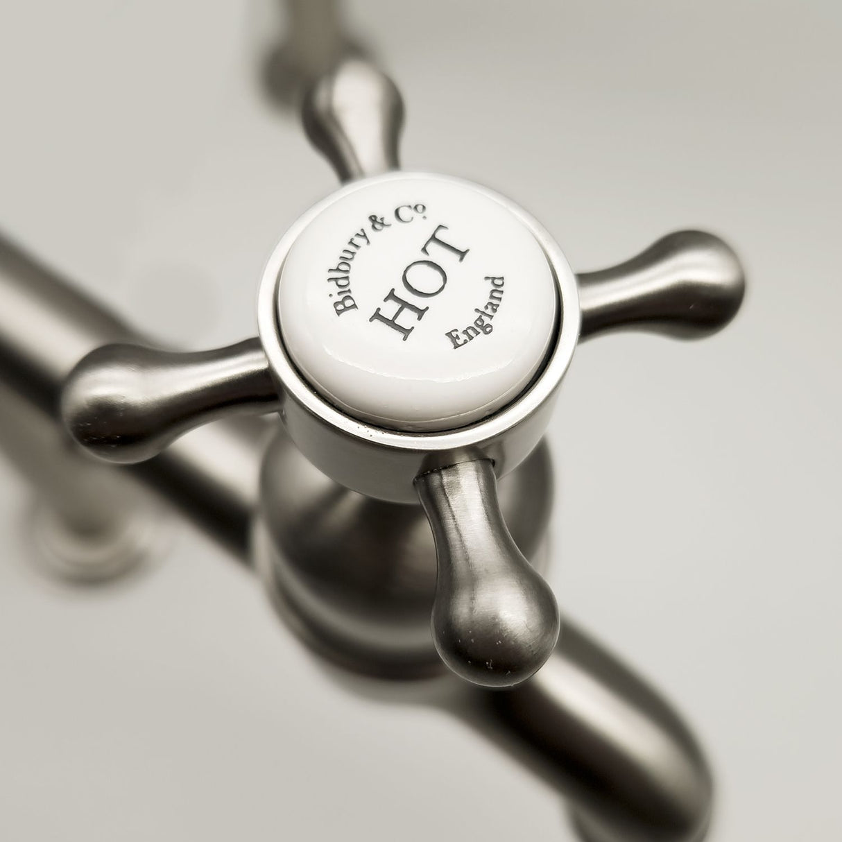 Bidbury & Co. Caswell Kitchen Taps with Crosshead Handles & Classic Bibcock Design
