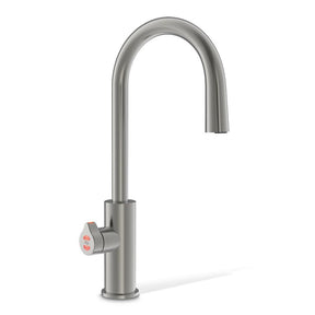 Zip HydroTap G5 Arc Plus commercial tap in Gunmetal against a white background