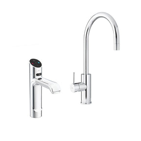Zip HydroTap G5 Classic Plus in Bright Chrome paired with the Zip Arc hot and cold mixer tap
