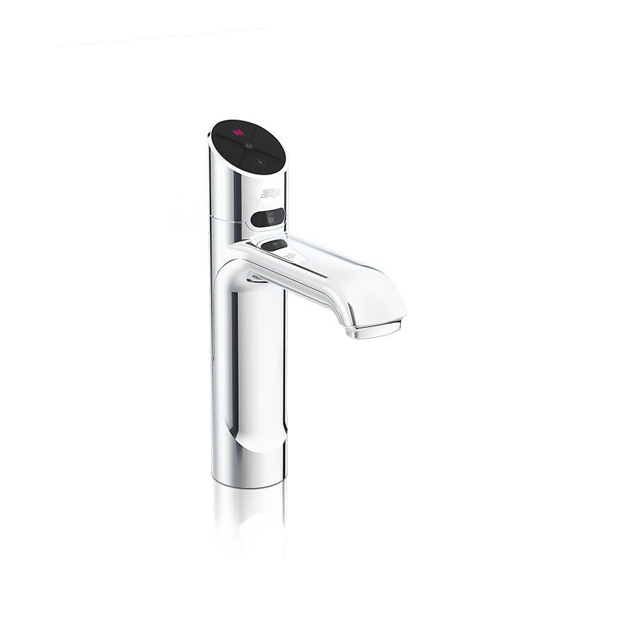HydroTap G5 Classic Plus boiling water tap in bright chrome against a plain background
