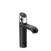 HydroTap G5 Touch Free Wave boiling chilled water tap in black against a plain white background

